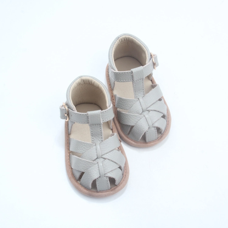 Sandals Sample Customization Baby Summer Leather Sandals Soft Sole Kid Shoe