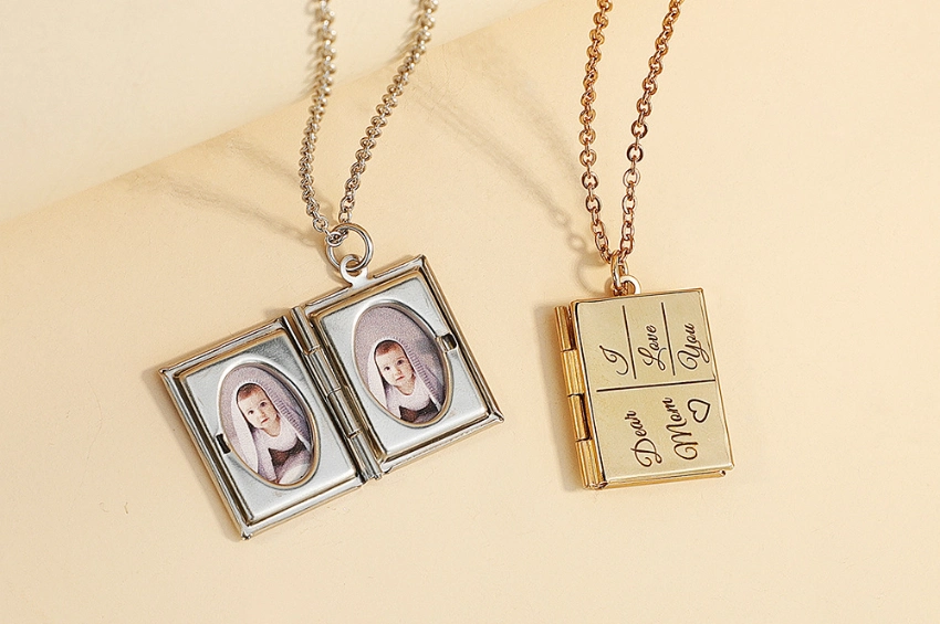Magnetic Engraved Necklace Custom Personalized Birthday Promotion Promotional Gift Wholesale