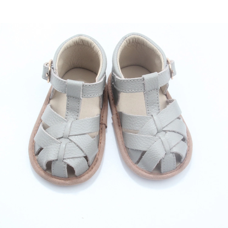 Sandals Sample Customization Baby Summer Leather Sandals Soft Sole Kid Shoe