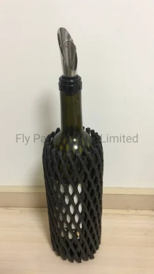 20 x 8 см черные упаковочные материалы из пеноматериала EPE сетчатые рукава для бутылок