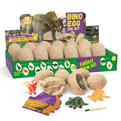 12 шт. яйца динозавра динозавр яйцо набор для раскопок игрушки пасхальное яйцо инструменты для раскопок образовательная наука стебель ископаемая археология набор игрушек в подарок