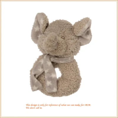 Чучело слона, индивидуальный дизайн, милое животное, детский колокольчик, кольцо, мягкая игрушка