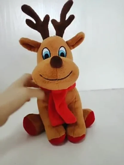 Рождественская игрушка Санта-Клаус Снеговик Нога Эластичный подарок для ребенка Плюшевая подушка Мягкая плюшевая игрушка