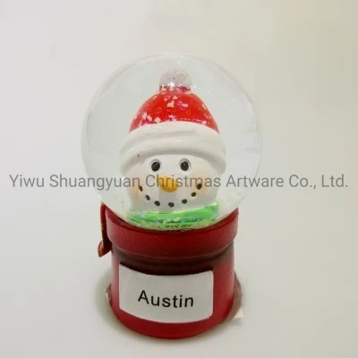 Рождественский снежный шар, снеговик, светодиодный декор для праздника, свадьбы, вечеринки, украшения, аксессуары, крючок, орнамент, ремесленные подарки