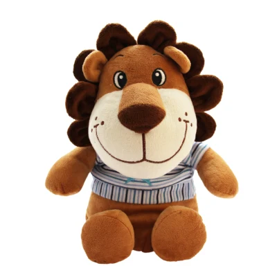Мягкая плюшевая детская игрушка размером 20-50 см, милый мультяшный лев с гривой