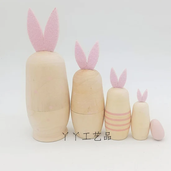 Пасхальный деревянный ремесленный кролик, игрушка-кролик, украшение, рождественский подарок, пасхальное яйцо, детские рекламные подарки