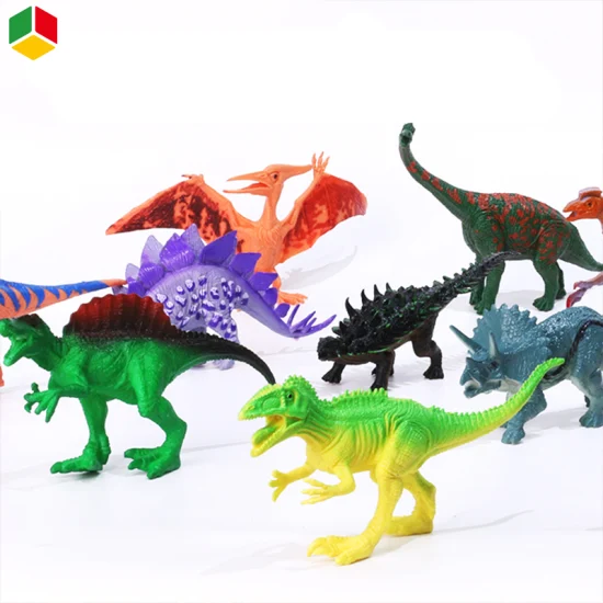 QS 6 шт. 7 дюймов развивающая модель динозавра животное игрушка жесткий пластиковый рисунок игрушечные лошадки для детей Рождественский подарок